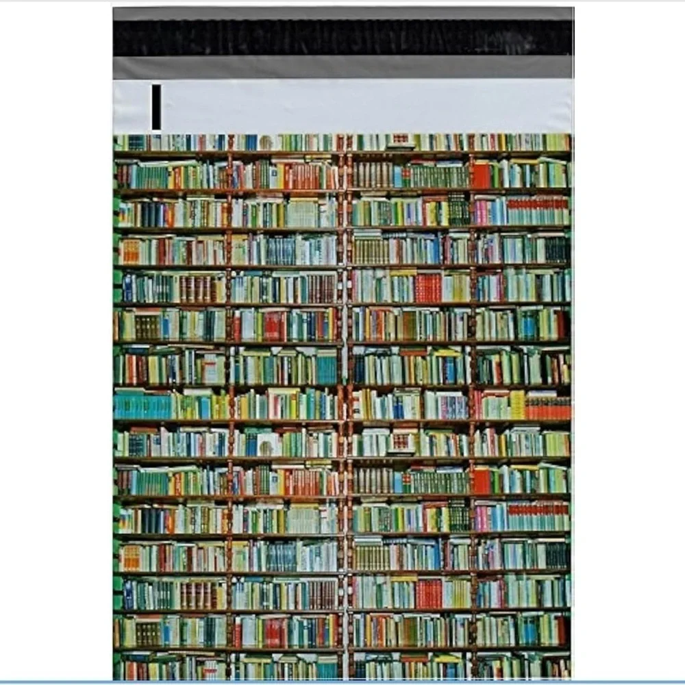 10 Count - Variety Bundle of 10 x 13 Polymailers (BOOKS + BUT FIRST, COFFEE)